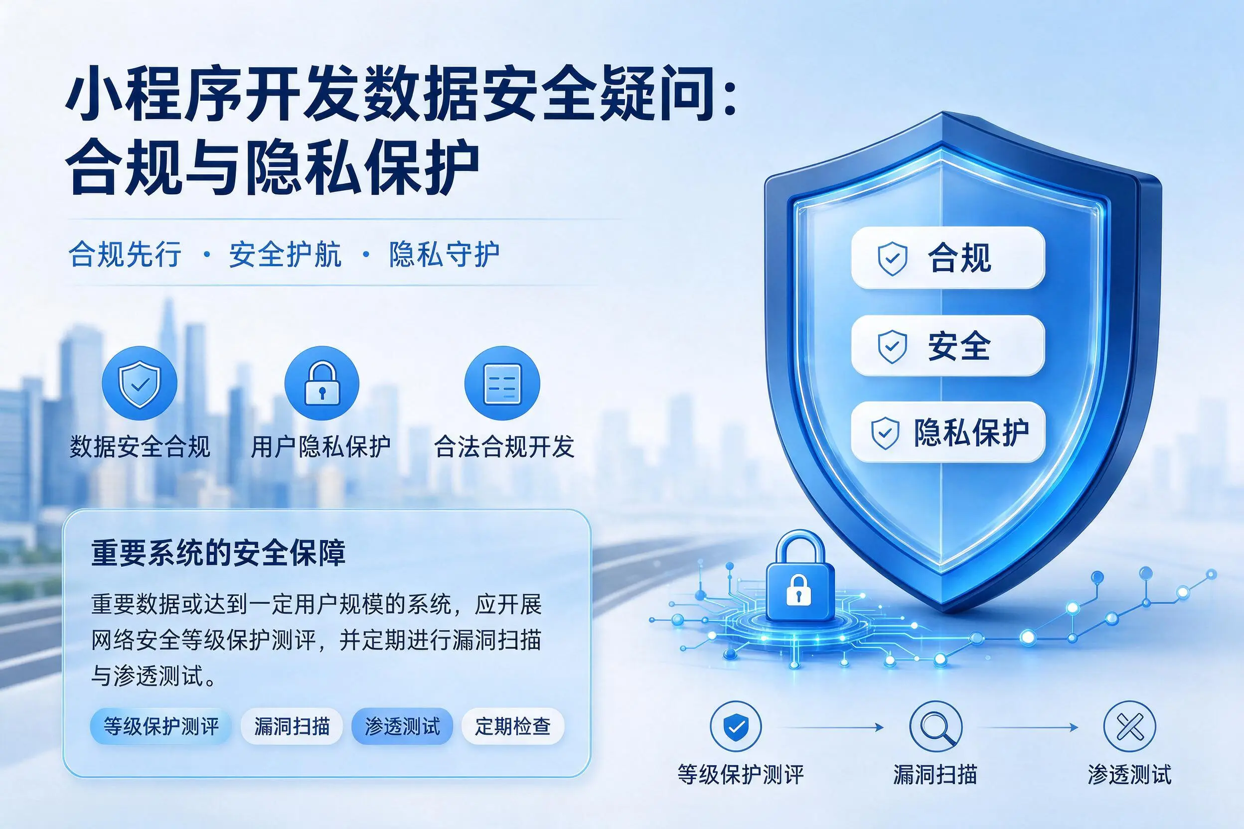 周口小程序开发数据安全疑问:合规与隐私保护