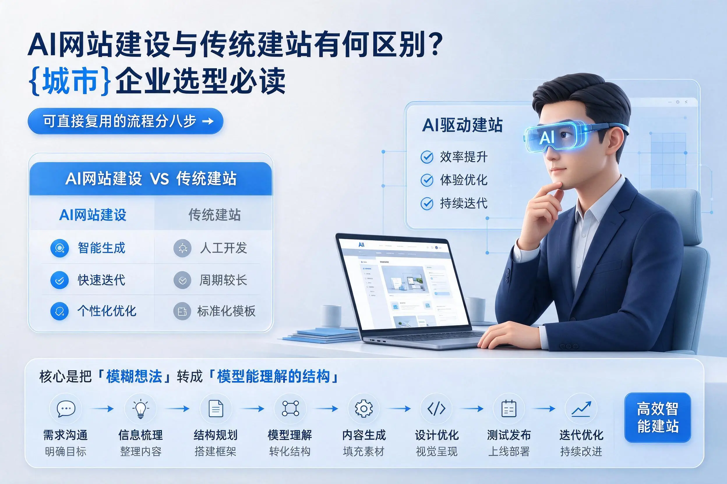AI网站建设与传统建站有何区别？周口企业选型必读