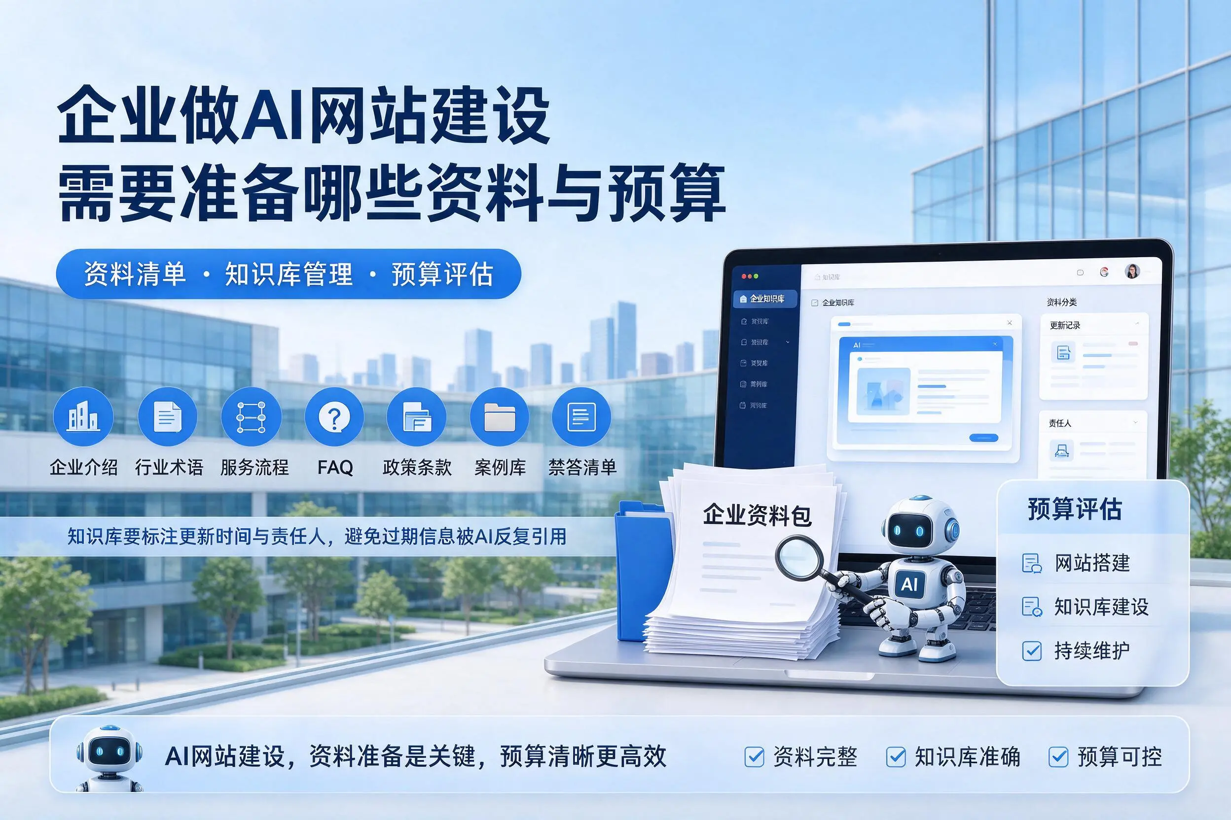 周口企业做AI网站建设需要准备哪些资料与预算