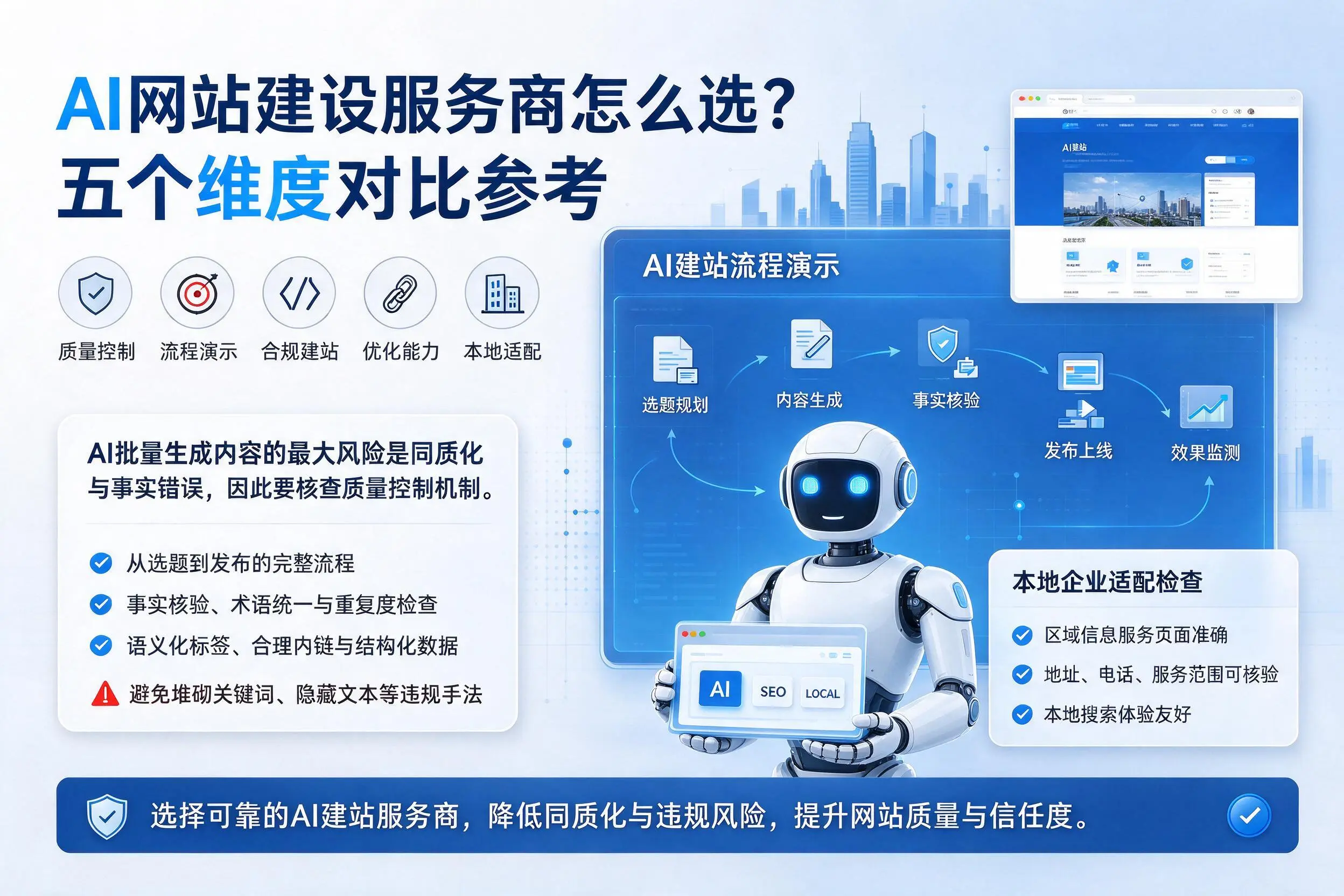 周口AI网站建设服务商怎么选?五个维度对比参考
