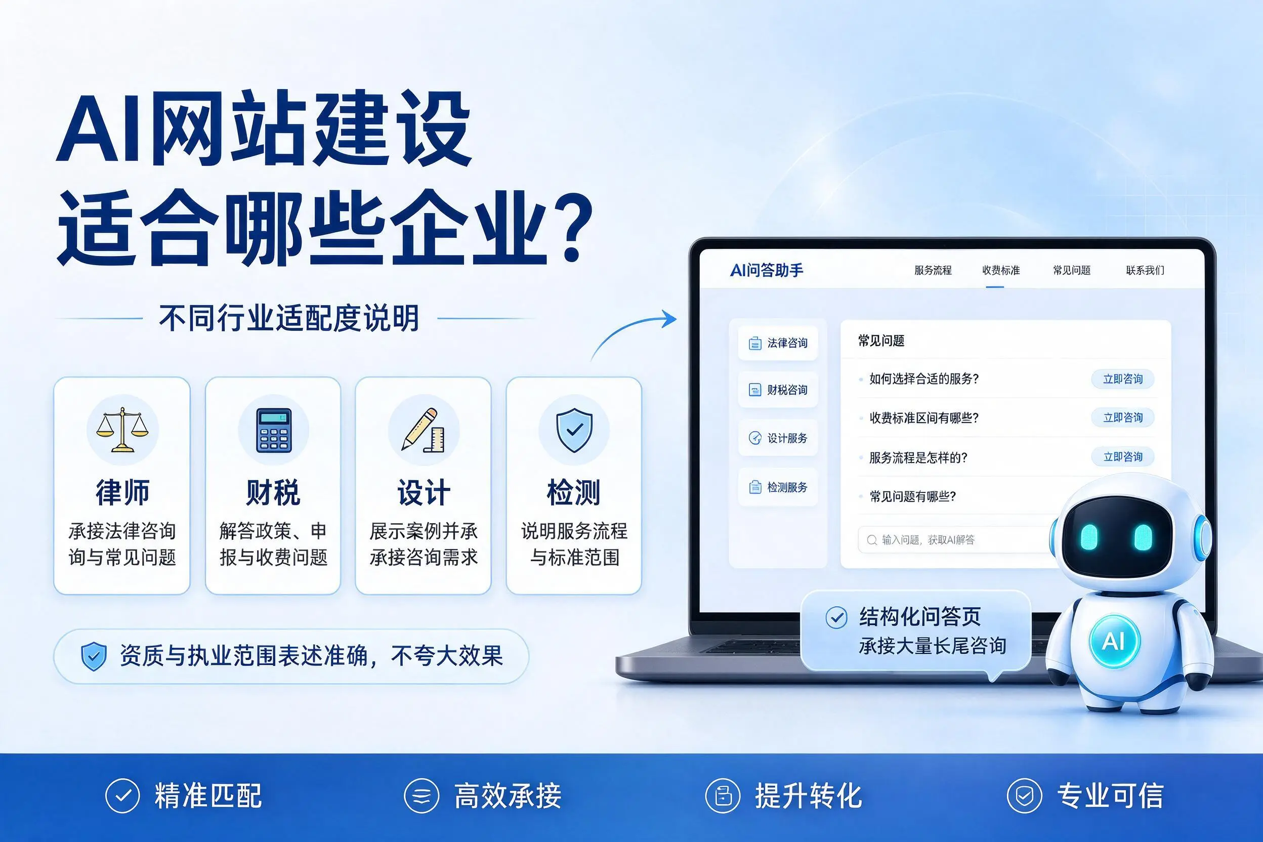 AI网站建设适合哪些企业？周口不同行业适配度说明