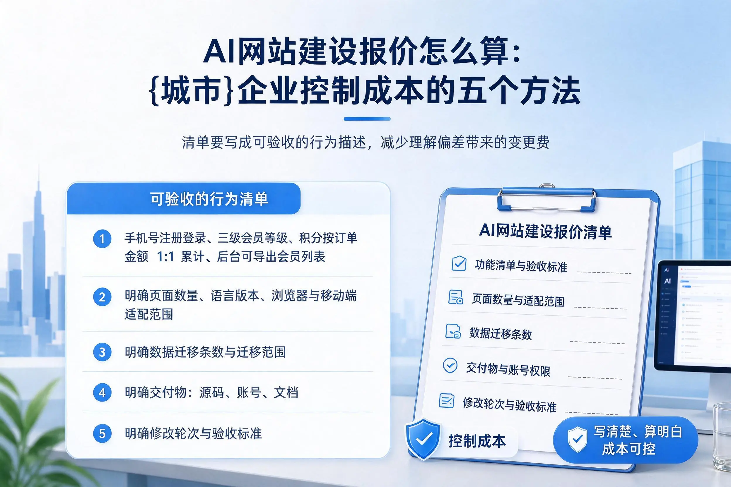 AI网站建设报价怎么算：周口企业控制成本的五个方法